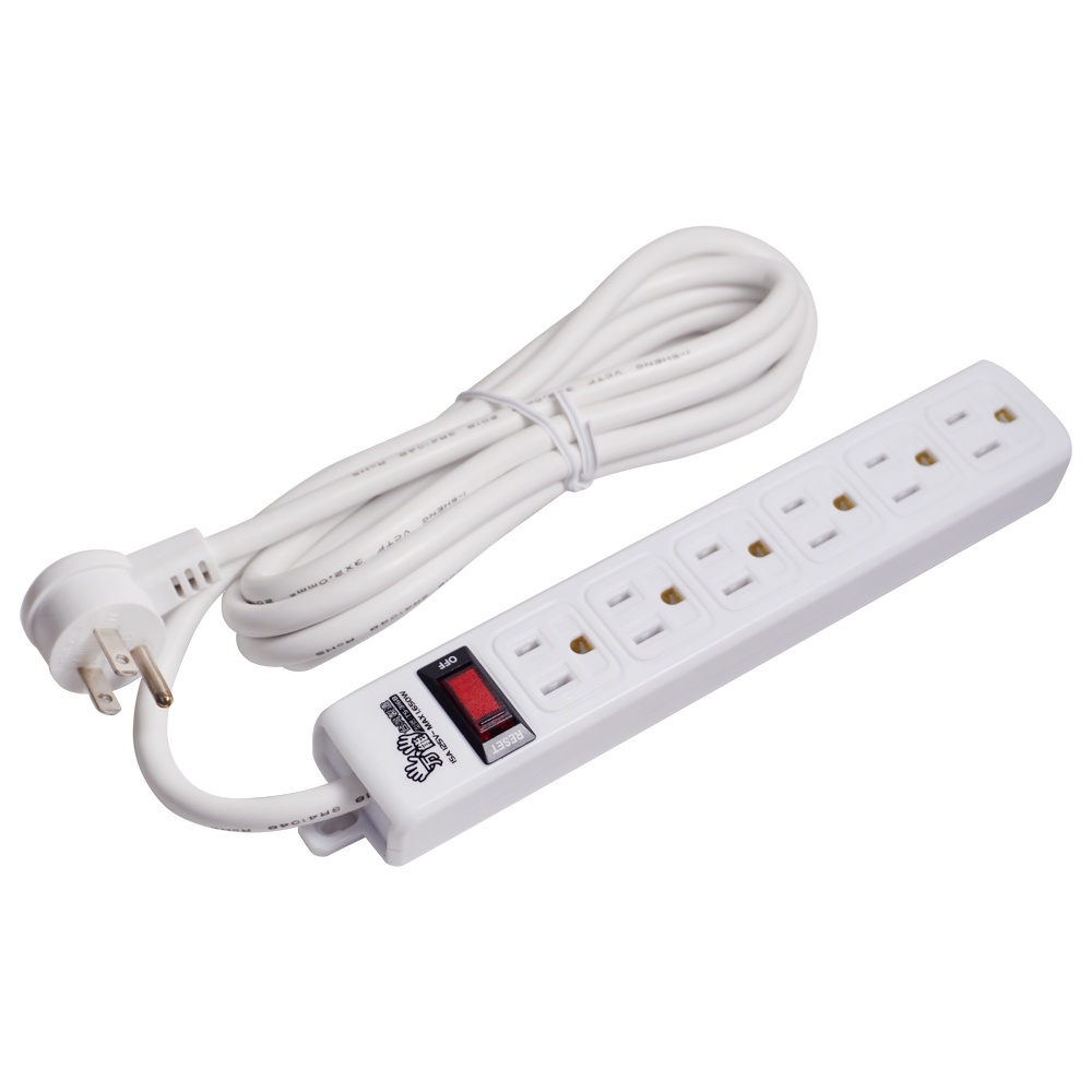【雙手萬能】6插座單切3P延長線(6尺/180公分) 過載斷電保護 新安規, , large