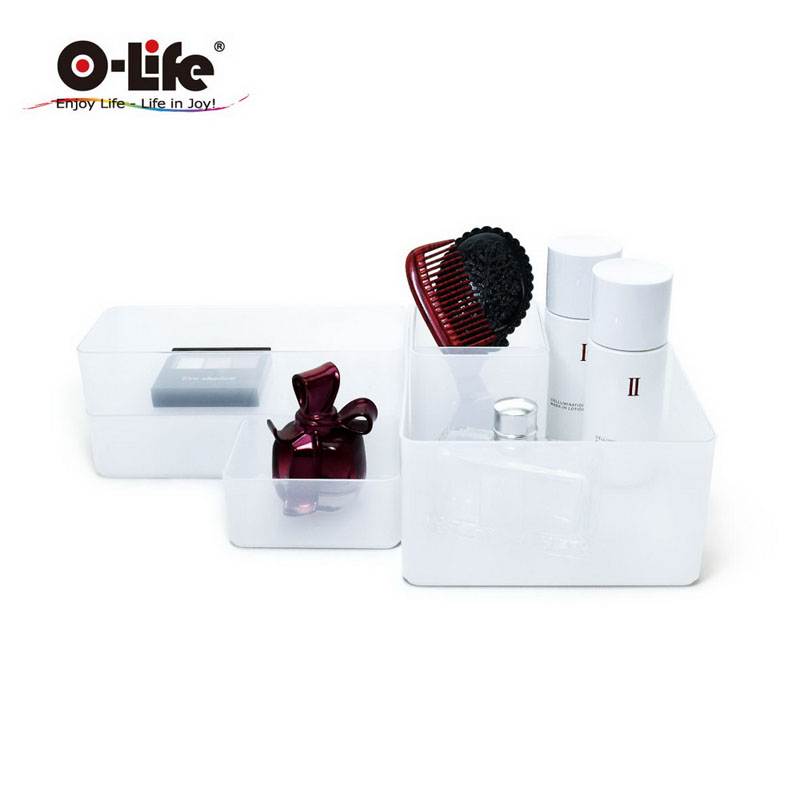 【O-Life】B-015 stacking storage box-red 5-piece set, , large
