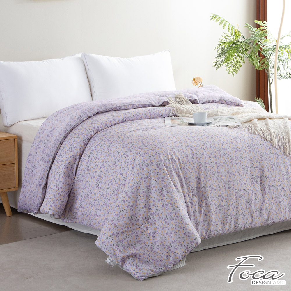 【FOCA】Tranquil Style - Gray | 100% Washable Fleece Down Comforter (Double 180x210cm), , large