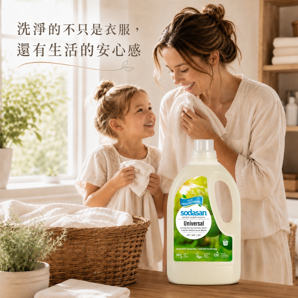 〔本野有限公司〕【德國原廠】Sodasan<蘇達桑>亮彩萊姆洗衣精1.5L -2入, , large