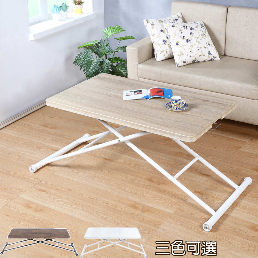 《C&B》大崎氣壓式萬用無段升降桌-105*60CM桌面加厚氣壓升降桌便利桌 台灣生產, , large