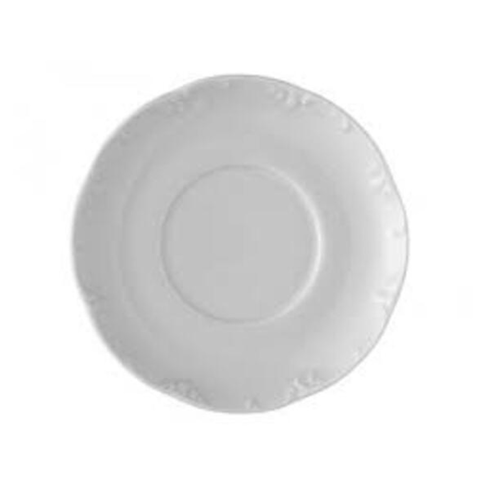 Rosenthal Monbi Feather Pattern Coffee Cup Saucer - White, , large