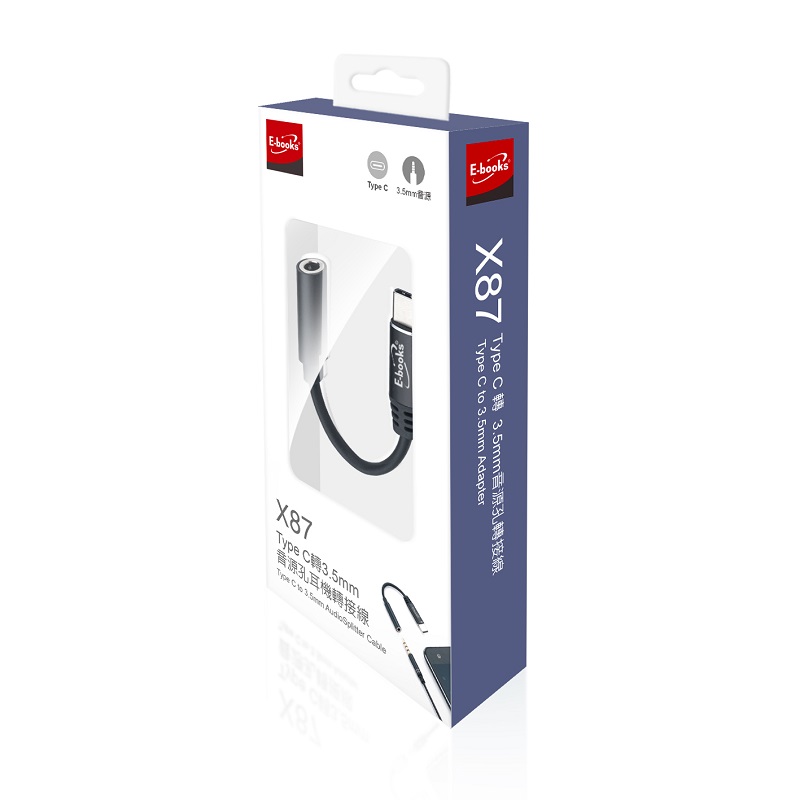 E-books X87 Type C to 3.5mm Adapter, , large