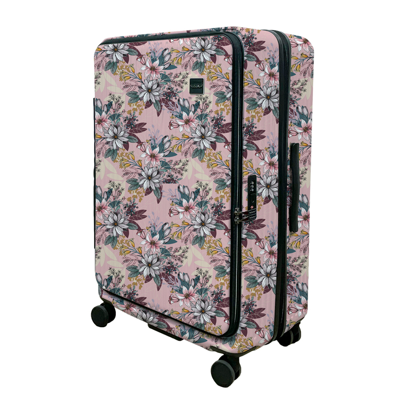 NaSaDen Rhein Series [Pink Flower]29" Front Opening Luggage, , large