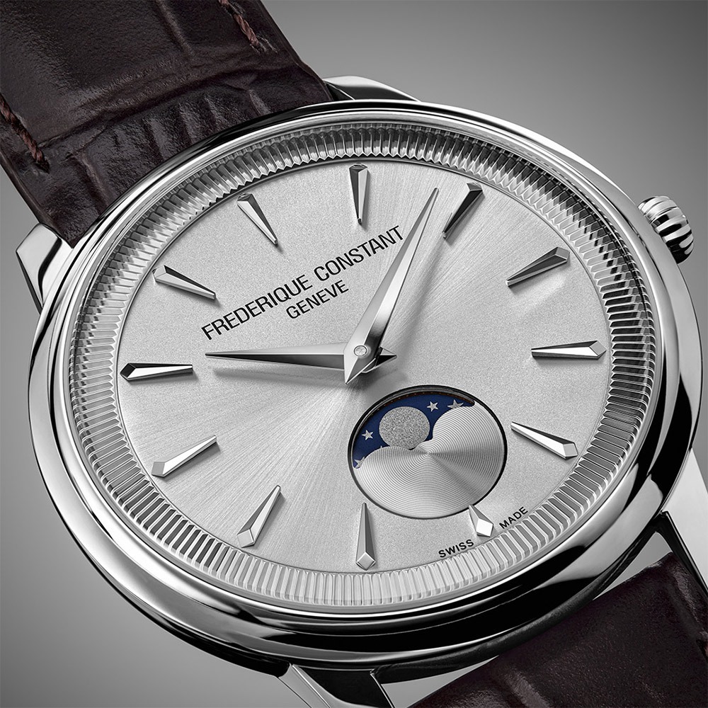 CONSTANT 康斯登 Classics Moneta Moonphase 月相石英手錶 中性錶 FC-206S3S6, , large