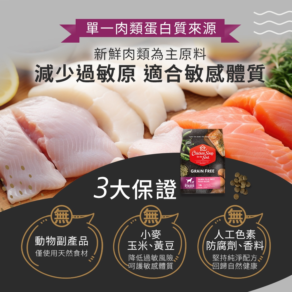 【拉拉寵物小舖】心靈雞湯 狗飼料 10磅 黑標系列 無穀 雞肉豌豆全犬10磅, , large