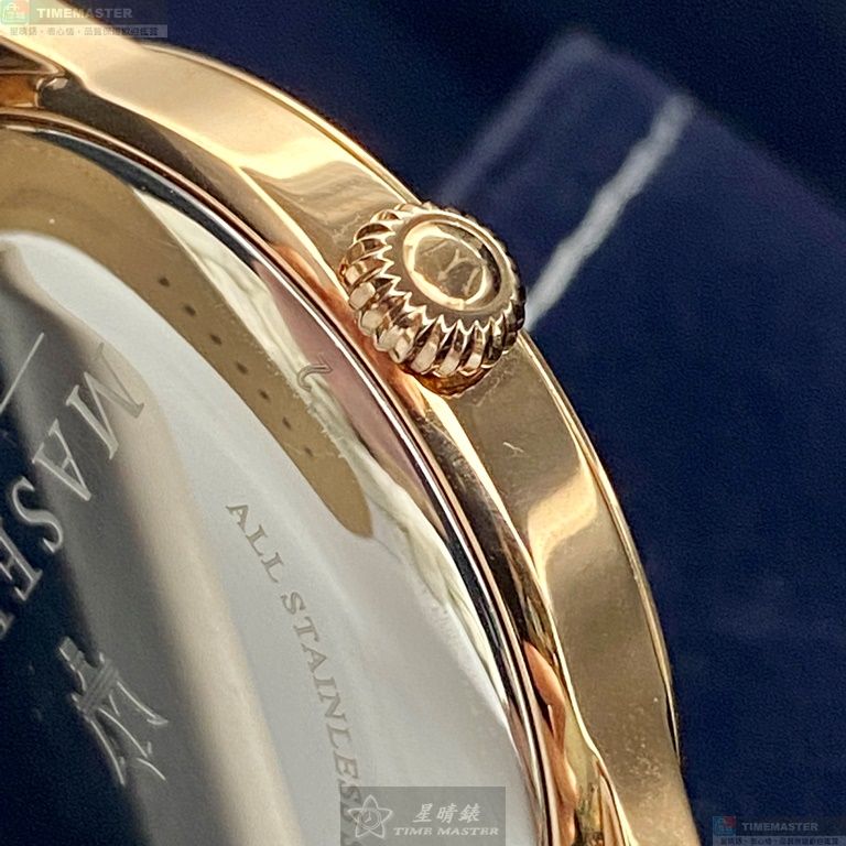[星晴錶業]MASERATI手錶,42mm,R8851125005白色錶面玫瑰金錶殼深黑色真皮皮革錶帶款, , large
