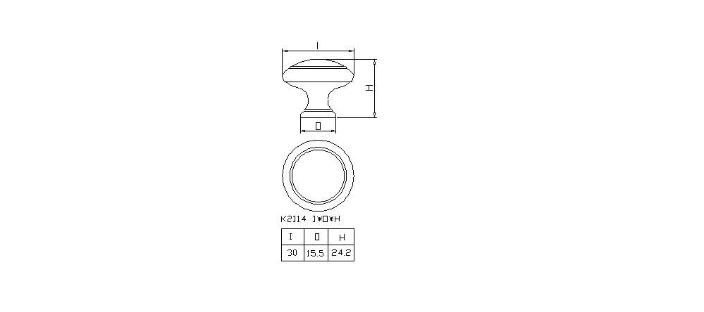 Zinc knob, , large
