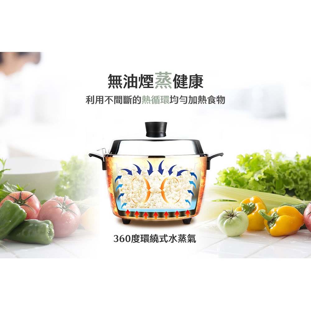 TATUNG 10-Cup Green Electric Cooker TAC-10L-DG, , large
