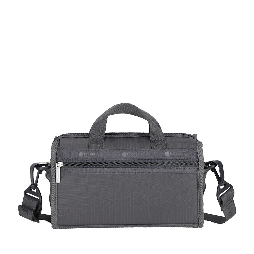 LeSportsacMINI DUFFEL CROSSBODY RECYCLED BLACK - 夜幕灰, , large