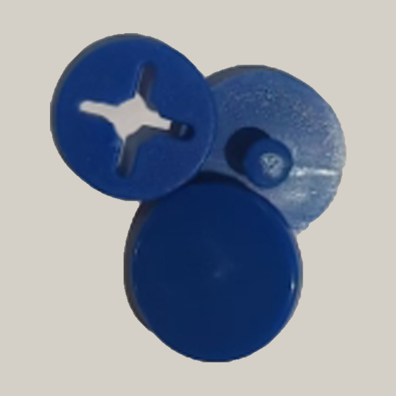 【立承生活】號碼布布扣 藍色 4顆x3組, , large