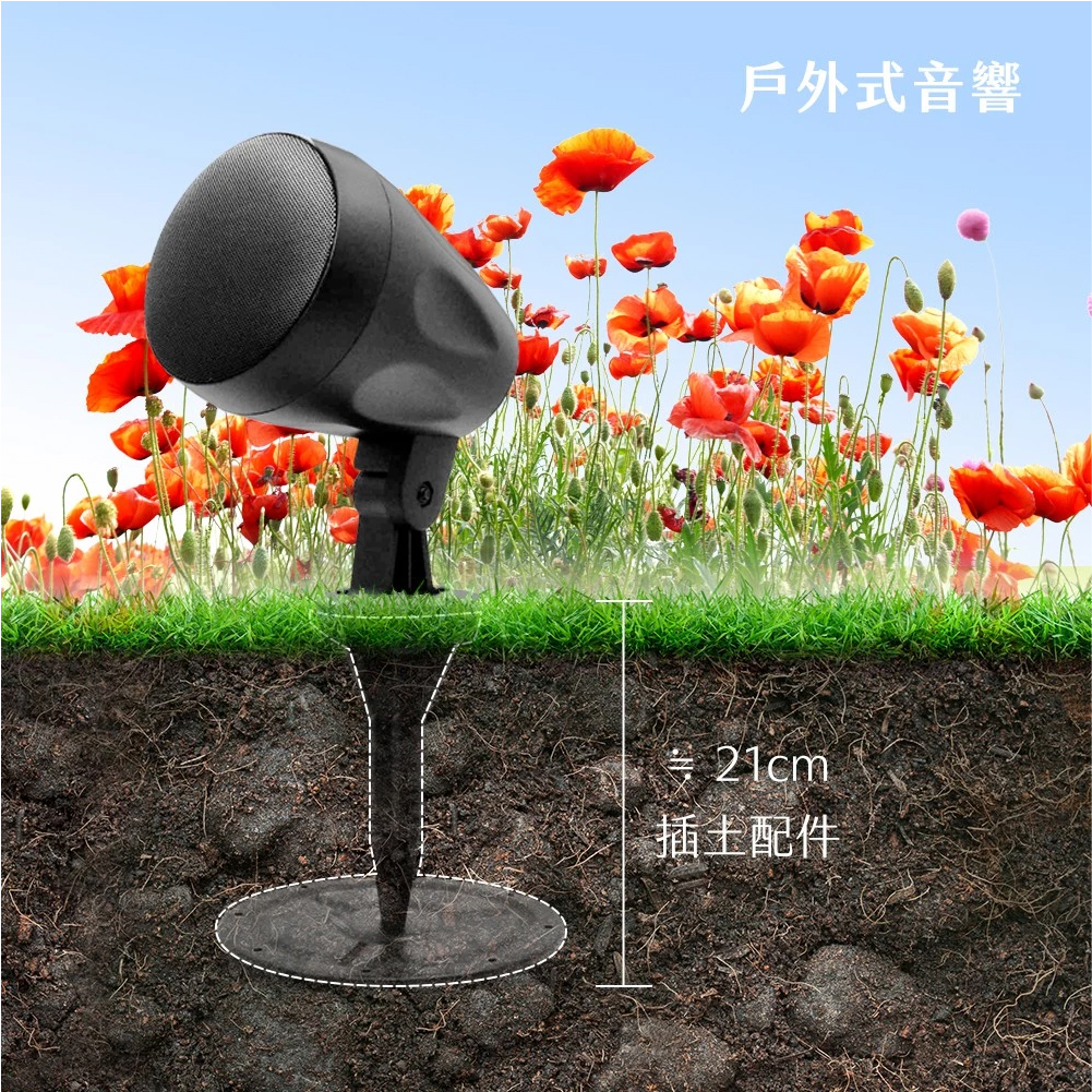 Anaccord雅那歌音響 HT-50 Eclipse IPX66 waterproof multi-install wall mount speakers 1pcs+bracket , , large