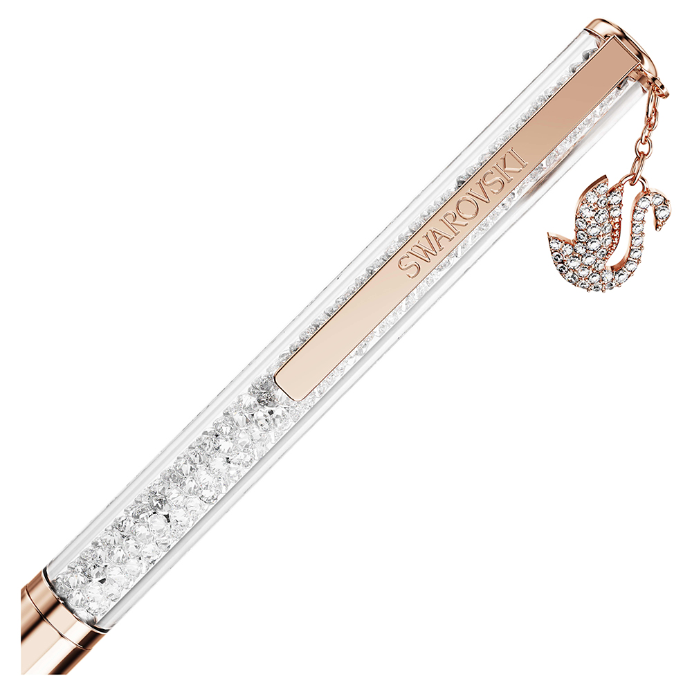 SWAROVSKI 施華洛世奇Crystalline 天鵝吊飾水晶圓珠筆-黑色墨水 送禮 禮物 推薦(5714959), , large