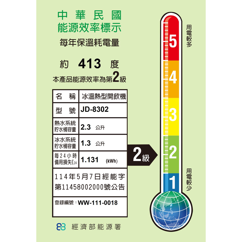 JINGGONG Energy Saving Ice Hot Water Dispenser JD-8302, , large