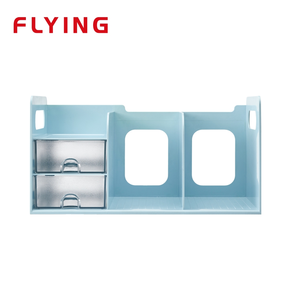 【FLYING 雙鶖】超大型創新書架 (附整理盒) 薄荷藍, , large
