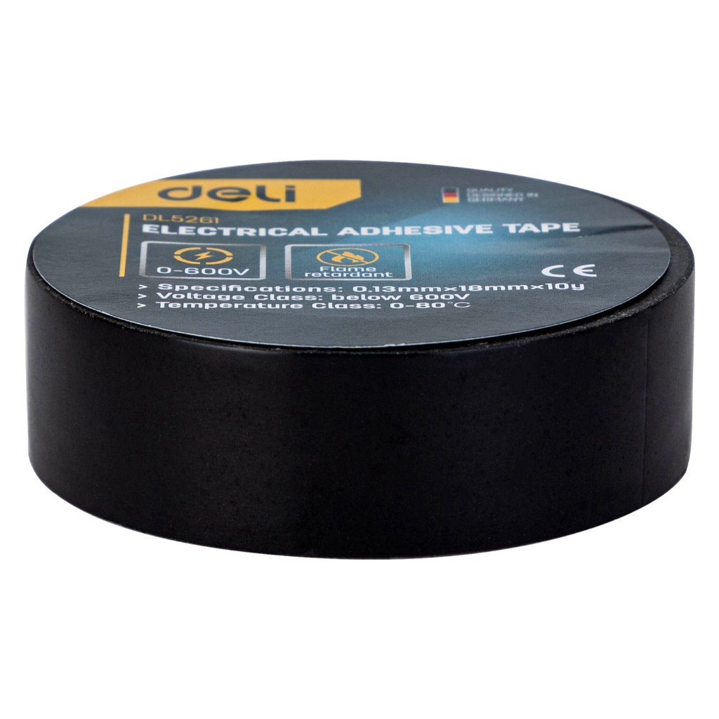 【deli tools】PVC Electrical Insulation Tape 18mm 10Y-green, , large
