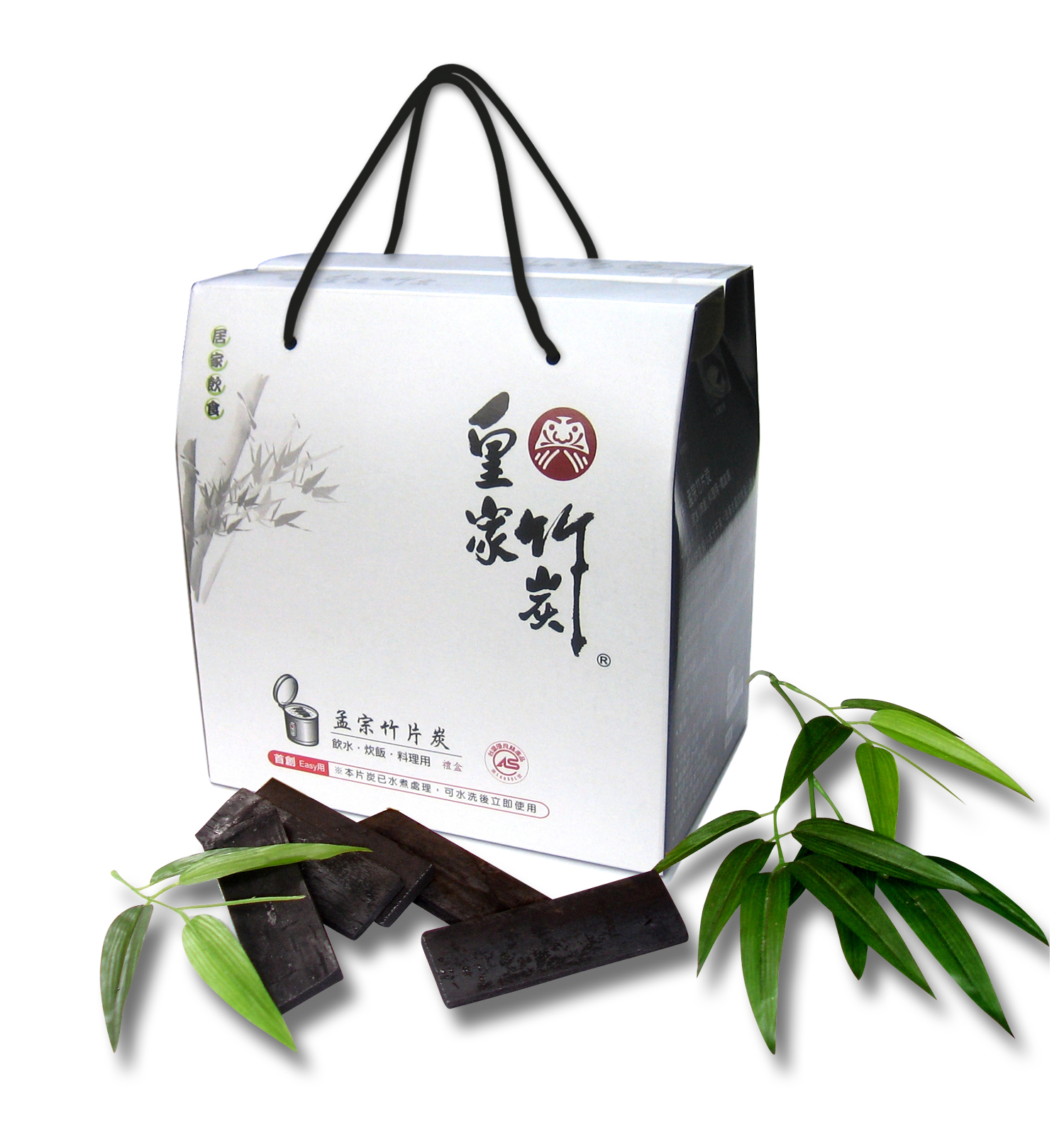 【皇家竹炭】孟宗竹片炭禮盒 (1KG/盒), , large