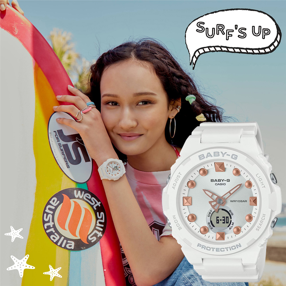 CASIO 卡西歐 BABY-G 夏季海灘手錶 BGA-320-7A2, , large