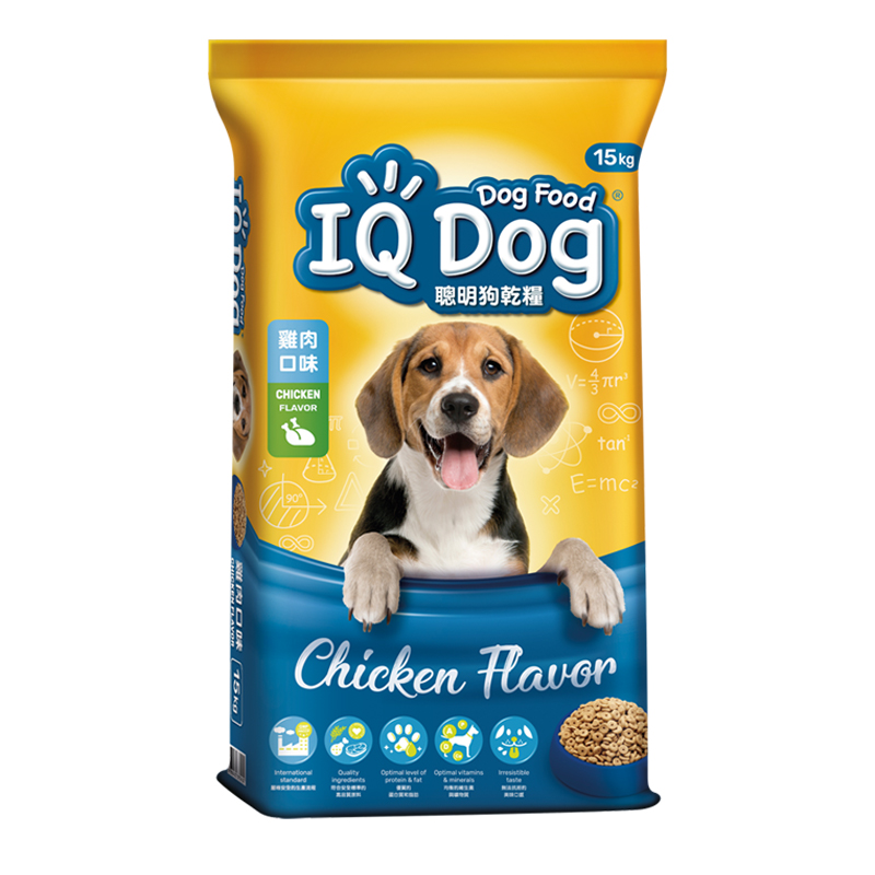 【IQ DOG】聰明狗乾糧15kg-雞肉口味, , large