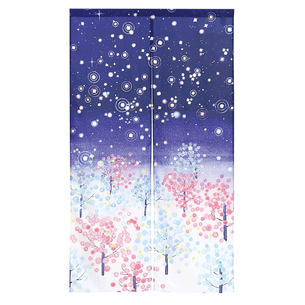 日本【コスモ】長門簾《夜空雪景》, , large