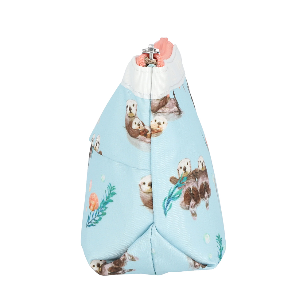 Lesportsac Small Sloan Cosmetic 小梯形化妝包 收納包 盥洗包 女包(海洋風格水獺)L261-2724P-HG31, , large