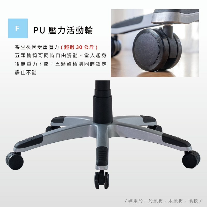 主管椅 辦公椅 電腦椅 工作椅 職員椅 CH1328, 黑色, large
