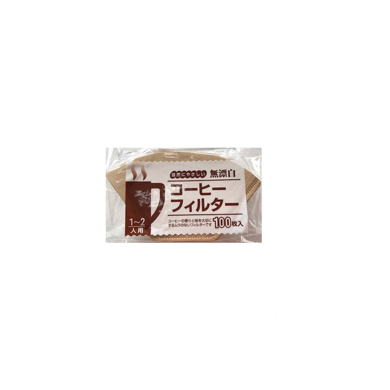 Japan-Made Basket Coffee Filters &ndash; Flat-Bottom, 1&ndash;2 Cup, 100 Count | Unbleached, Natural Paper, Eco-Friendly &ndash; JA-P-010-101, , large