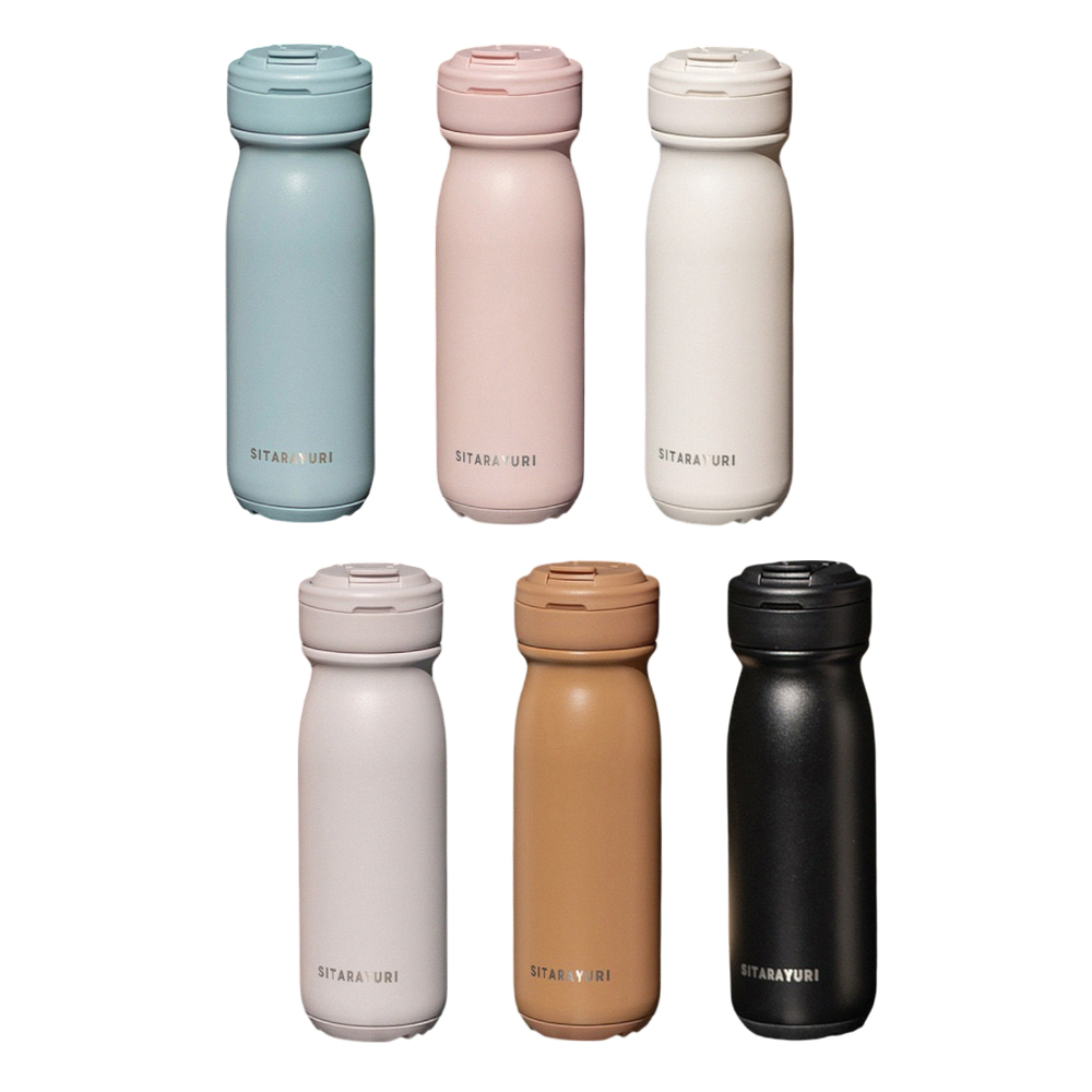 【H&R安室家】SITARAYURI 便攜雙飲304不鏽鋼保溫瓶527ml(H84), , large