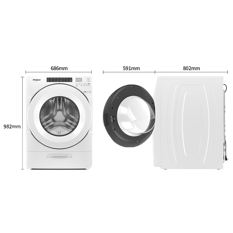 Whirlpool 8TWFC6810LW Front load WM-15KG, , large