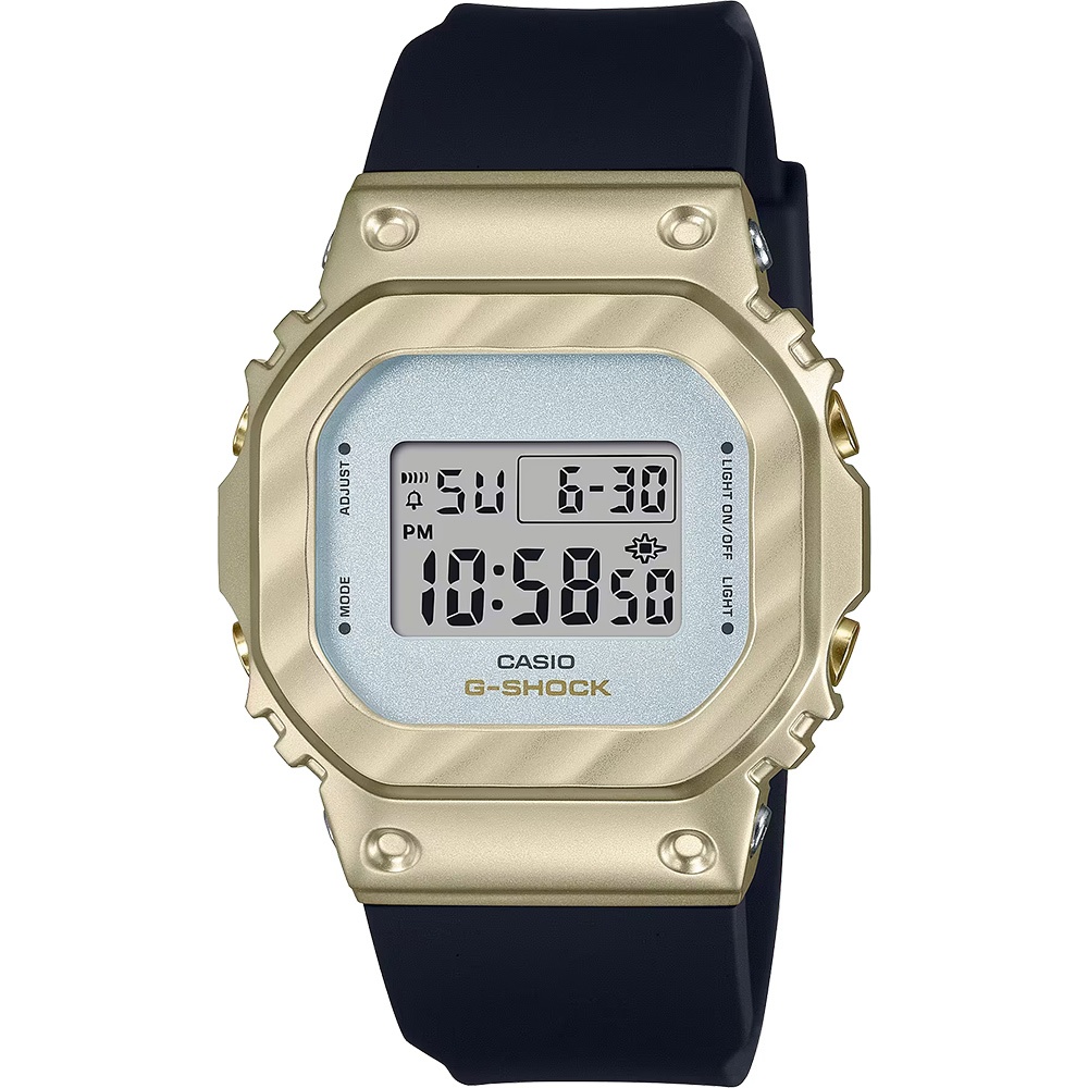 CASIO 卡西歐 G-SHOCK 香檳金系列 方型電子手錶 GM-S5600BC-1, , large