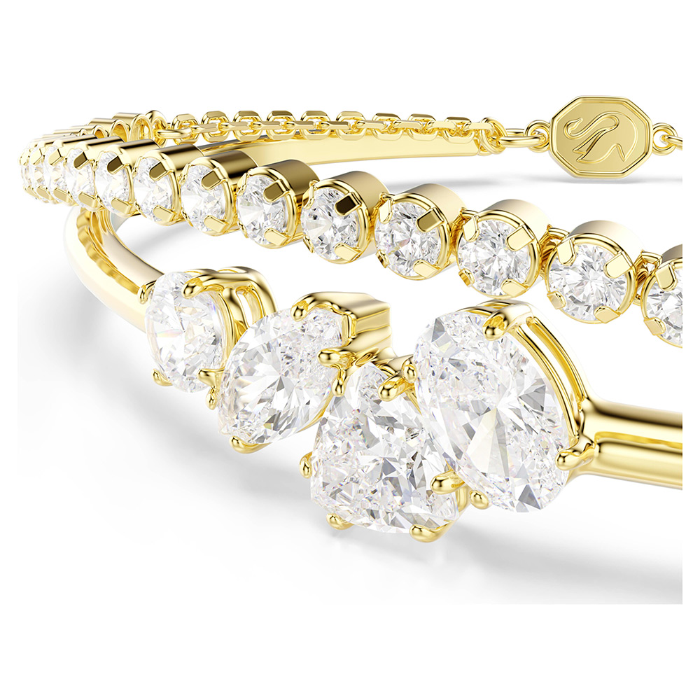 SWAROVSKI 施華洛世奇Mesmera 璀璨奪目鋯石手鍊-金 送禮 禮物 推薦(5747953), , large