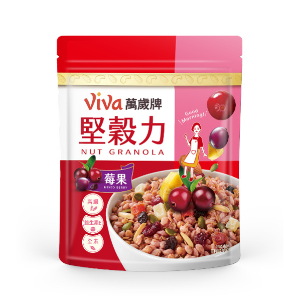 VIVA Nut Granola Mixed Berry flavor 315g, , large