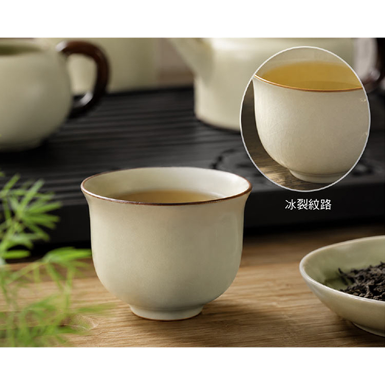 汝窯天青茶具旅組-1組, , large