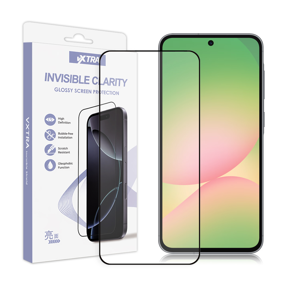 VXTRA 全膠貼合 三星 Galaxy A57 5G 滿版疏水疏油9H鋼化頂級玻璃貼 保護貼(黑), , large