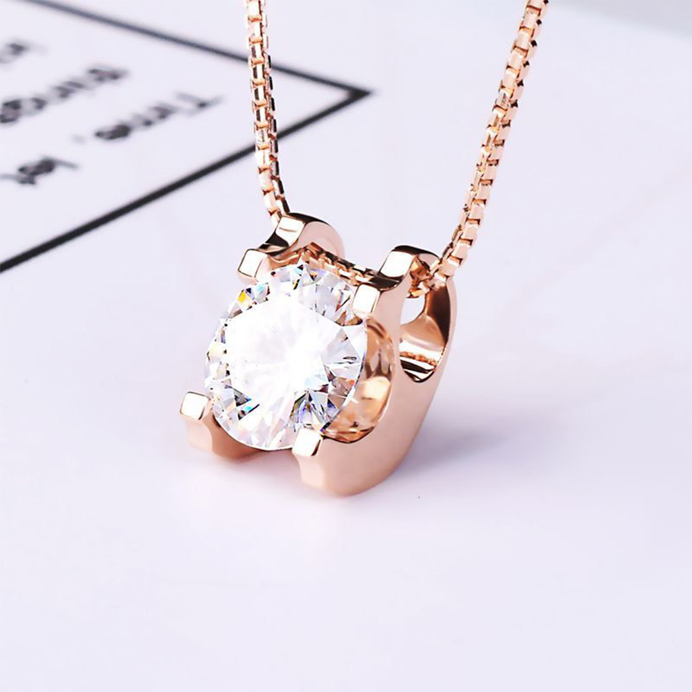 【CITY STAR】IGI 1-carat bull's head pendant - 18K gold (D / VVS or higher / 3EX), , large