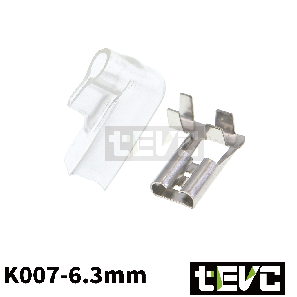 《tevc》K007 汽車 機車 旗型端子 護套 旗型 2.8/4.8/6.3mm 改裝 喇叭 繼電器 L型, , large