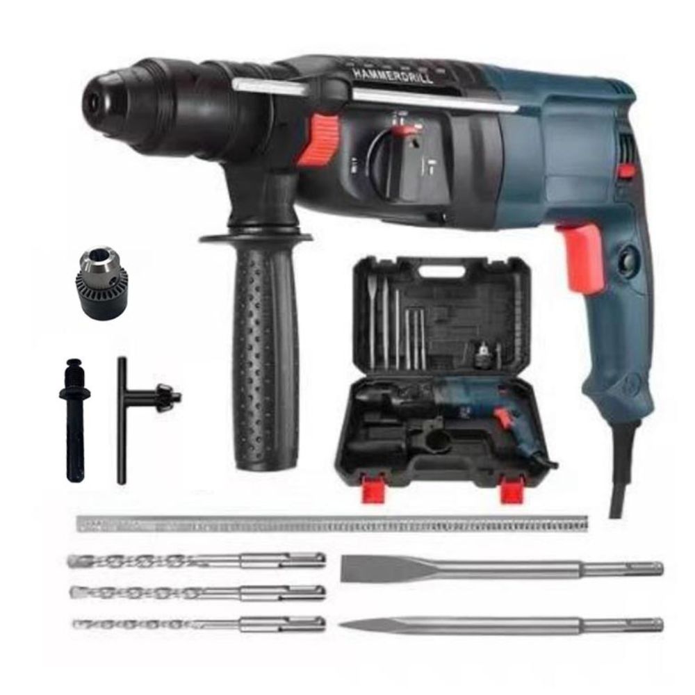 28D Electric Drill Tool Kit + Five Drill Bits + Hammer Drill Chuck, , large