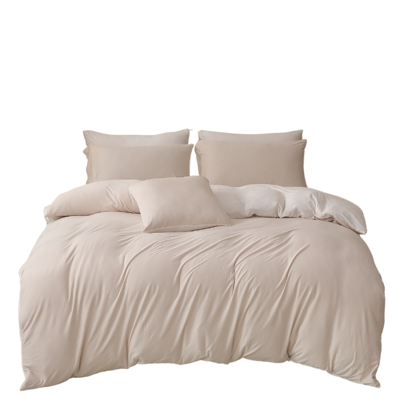 療癒系列牛奶絲雙人床包組, , large