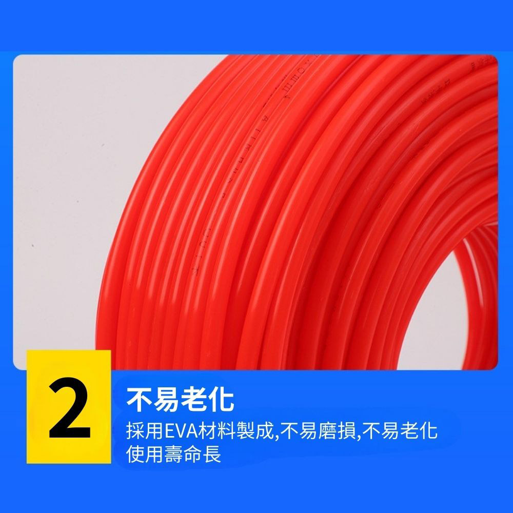 10-meter PU high-pressure water hose (2 plastic water inlet connectors + 4/6 point plastic standard connectors), , large