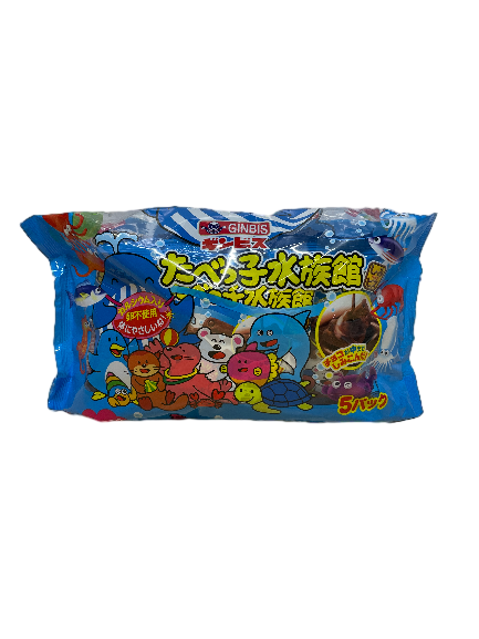 金必士4袋可可味水族館動物造型餅, , large