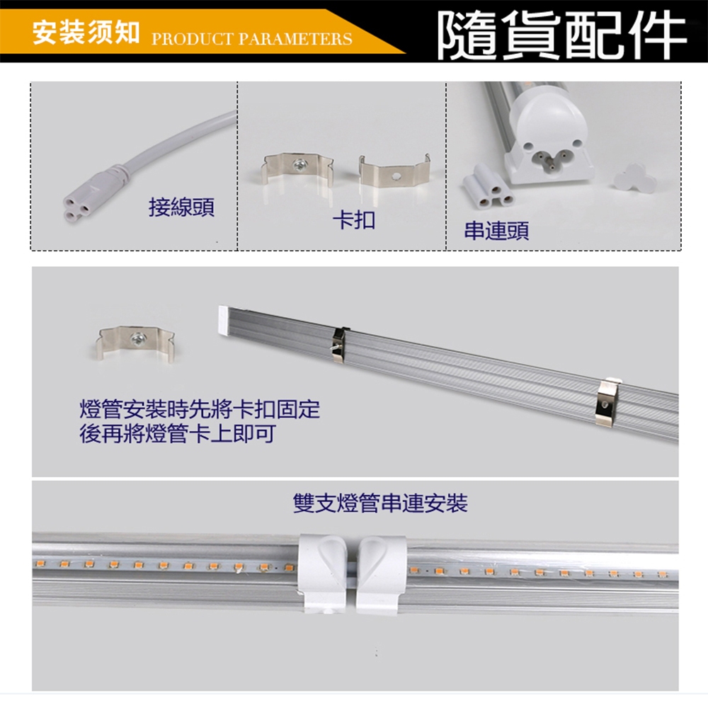 【君沛】UVA全光譜 V型雙排 2呎 T8一體式植物燈 25W 誘導上色 抑制徒長 多肉控型 龍舌蘭 桌上型補光 免燈座, , large