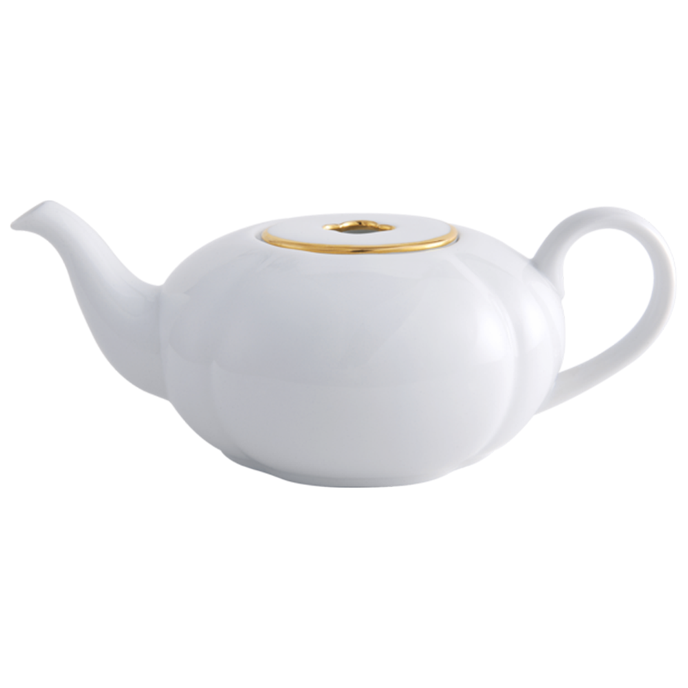 LEGLE-如意茶壺附蓋白身-金邊蓋, , large