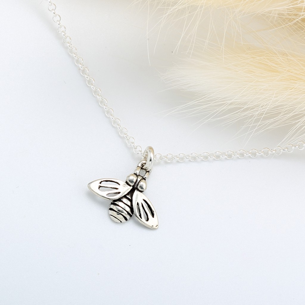 【Angel & Me】Bee Honeybee s925 sterling silver necklace Valentine Day gift, , large