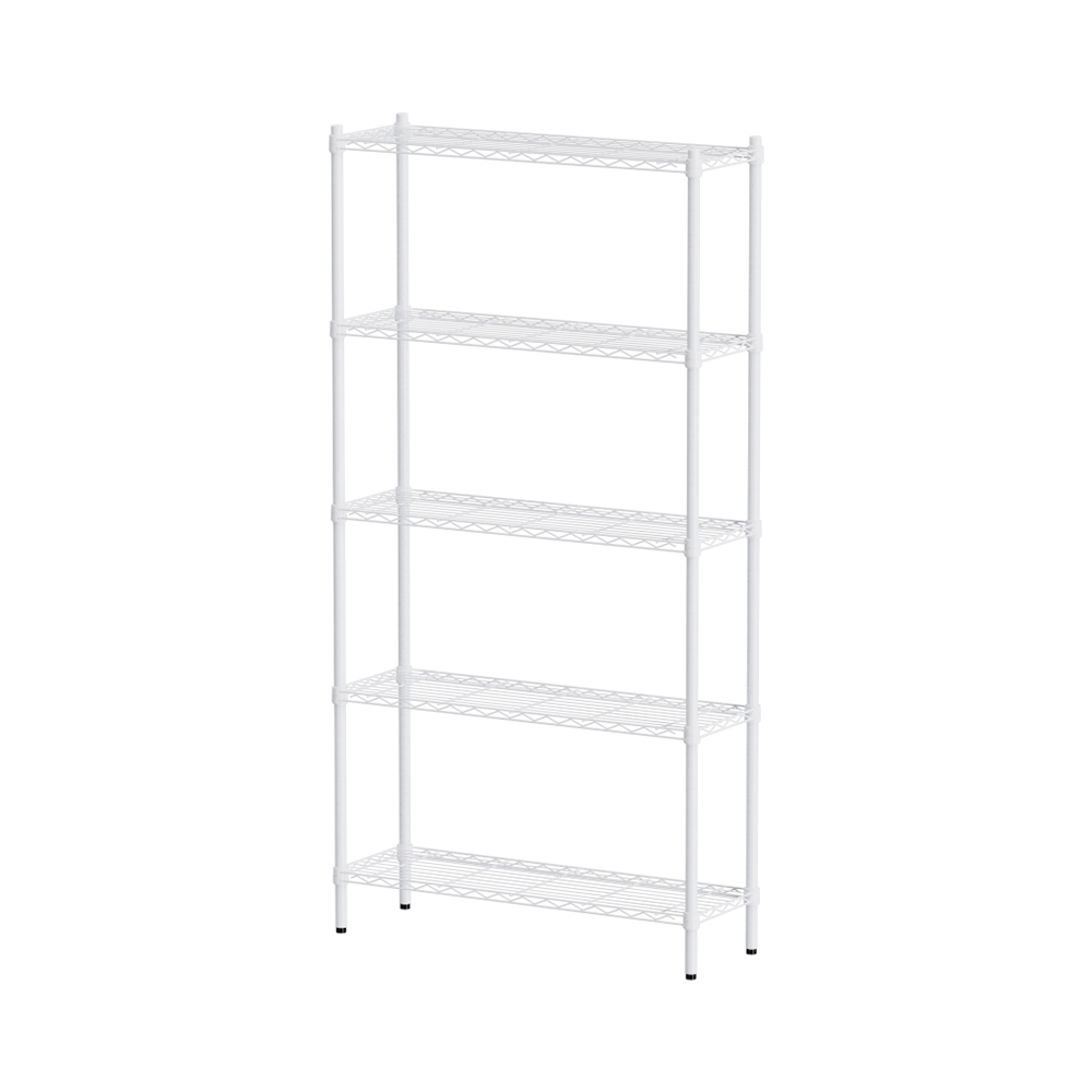【Y HOUSE】90x30x180cm Lightweight Five-layer Iron Rack Iron Rack Shelf-Painted White, , large