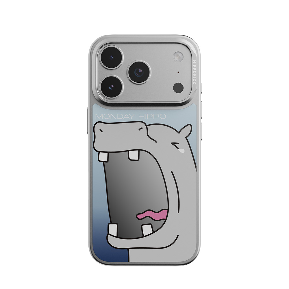 【HIPPORIZZ】iPhone 17 Pro Mirra鏡⾯磁吸⽀架殼 哈欠, , large
