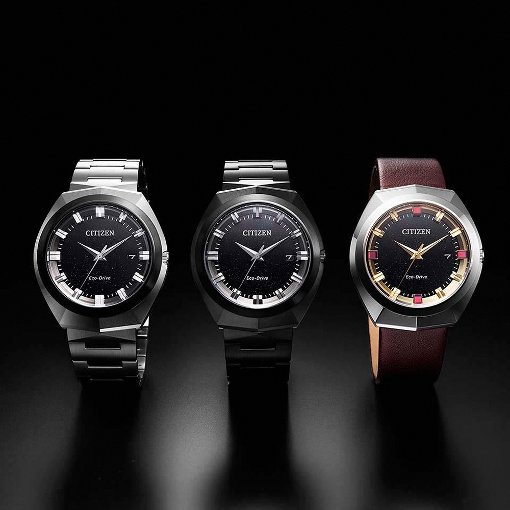 CITIZEN 星辰 無際星輝 全球旗艦款 光動能大三針手錶 BN1015-52E, , large