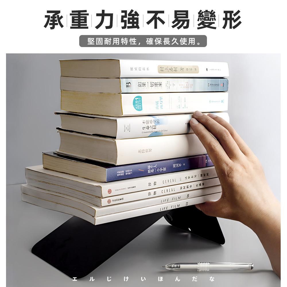 【上手家居】日式耐重書架 2入組 白色(桌上收納/書擋/辦公室收納/桌上書架/書檔/L型書架/書立/書擋架/書本收納/L型書擋), , large