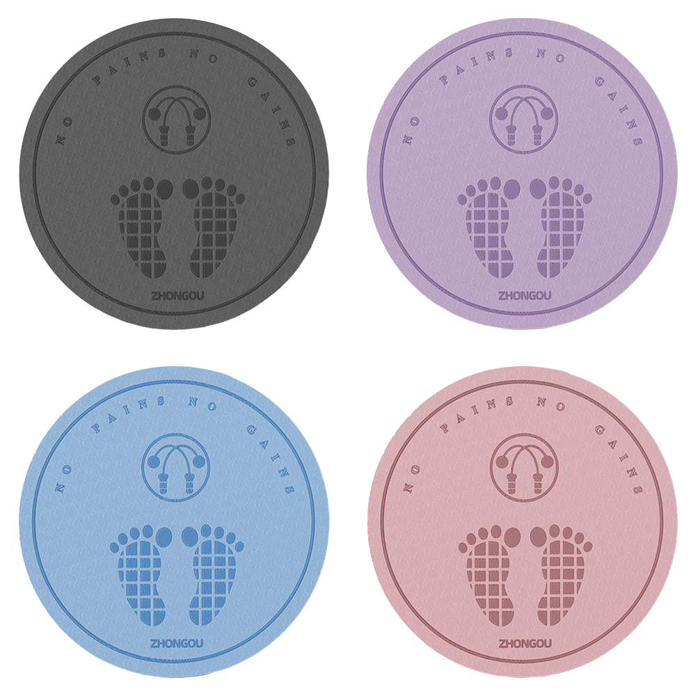 【Chung Ou】20mm Thick Round Extra Slow Jogging Jump Rope Mat /ocean blue, , large