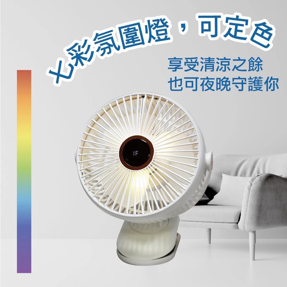 SUPAFINE 8&rdquo; 3-in-1 Desk/Clip/Wall USB Fan HFB-S0007, , large