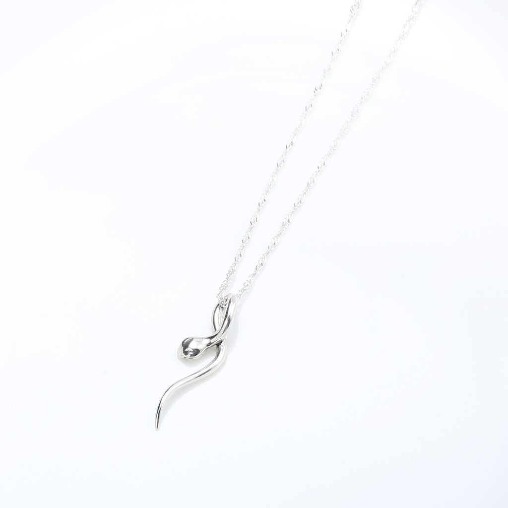 【Angel & Me】Snake s925 sterling silver necklace Valentine Day Birthday gift, , large